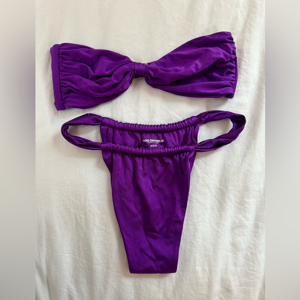 Purple HardSwimwear Bathing Suit. Size M